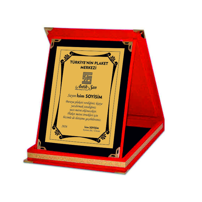 Büyük Boy Dikişli Kadife Plaket