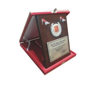 kadife kutulu ahşap plaket